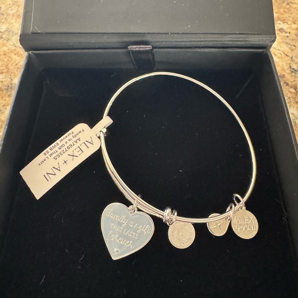 Alex and Ani Silver Charm Bracelet